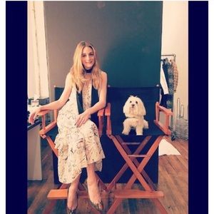 Olivia Palermo tiered maxi dress